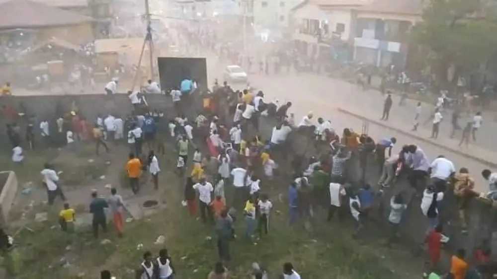 56 die in stampede during football match in Guinea