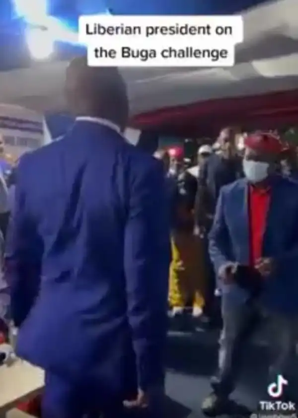 Liberian President, George Weah, Takes Part In Kizz Daniel