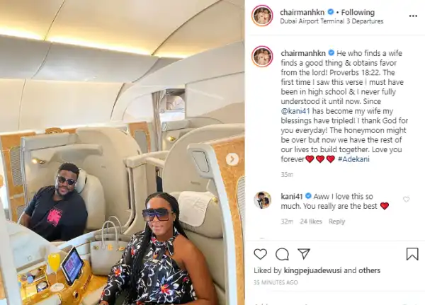 “Since Kani became my wife, my blessings have tripled” – Davido’s older brother Adewale Adeleke says