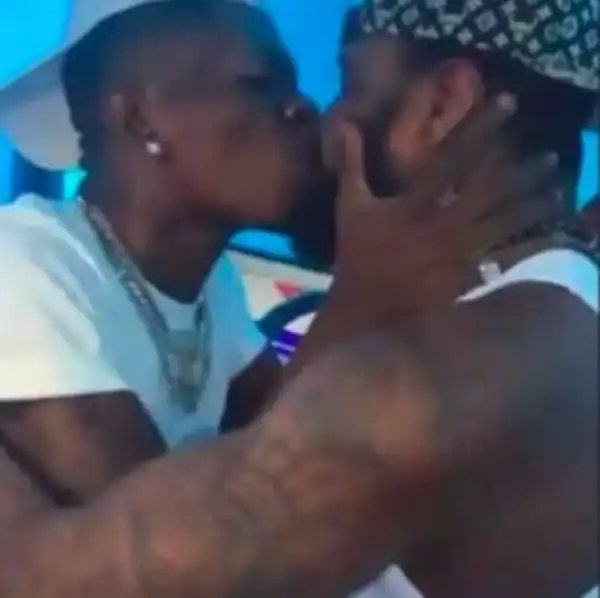 Kissing Makes My Fans Happy - Shatta Wale Reacts To Backlash Trailing Him Kissing His Male Bodyguard On The Mouth
