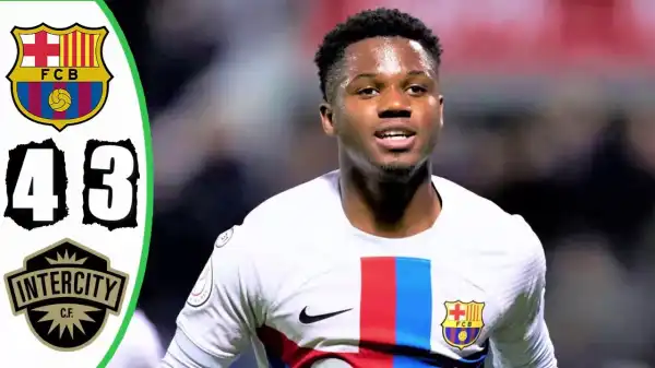 Barcelona vs Intercity 4 - 3 (Copa Del Rey 2022 Goals & Highlights)
