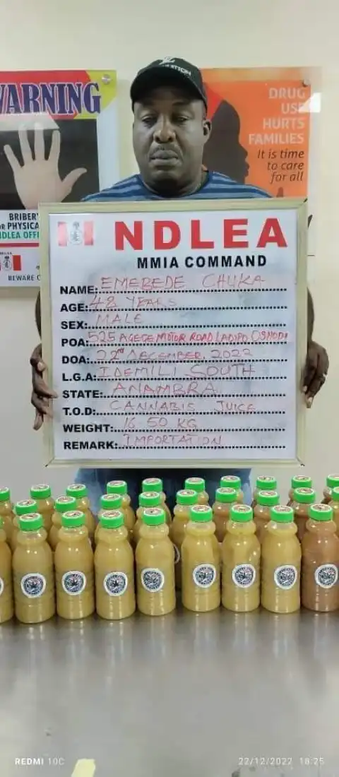 NDLEA Intercepts Colorado, Cannabis Juice Consignments At Lagos Airport (Photo)