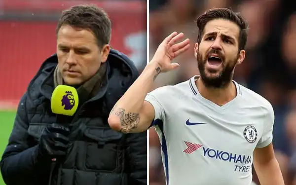 Cesc Fabregas hits back at Michael Owen on Twitter after England legend declares war on assists
