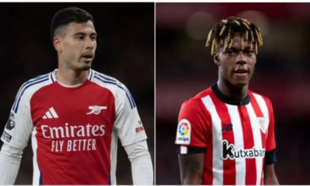 EPL: Martinelli speaks on Arsenal trying to sign Nico Williams