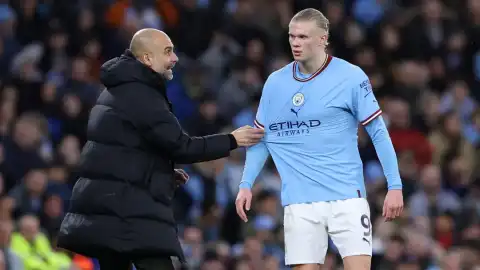 Pep Guardiola makes Lionel Messi joke about Erling Haaland's scoring records