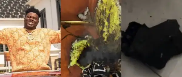 “Na God Save Me”- Untouchable Comedy Raises Alarm After Power Bank Sparks Fire in His Home