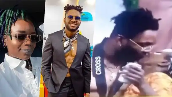 BBNaija: Moment Cross And Arin Share A Kiss After Jacuzzi Party (Video)