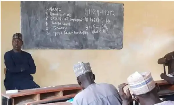 Panic As Borno Governor Conducts Impromptu Test For Teachers