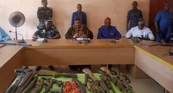 48 Renounce Cultism In Ogun, Surrender Arms