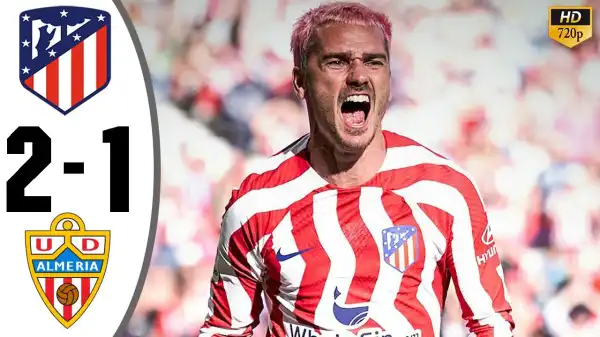 Atletico Madrid vs Almeria 2 - 1 (Laliga 2023 Goals & Highlights)