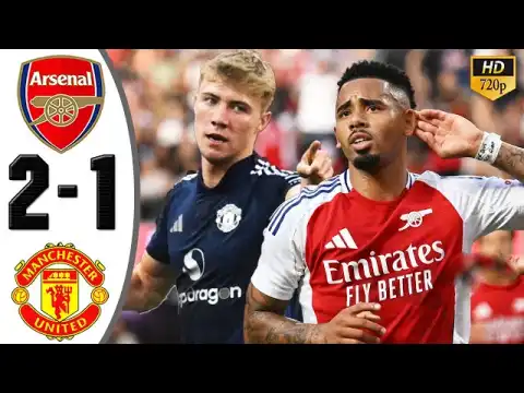 Arsenal vs Manchester United 2 - 1 (Friendly 2024 Goals & Highlights)