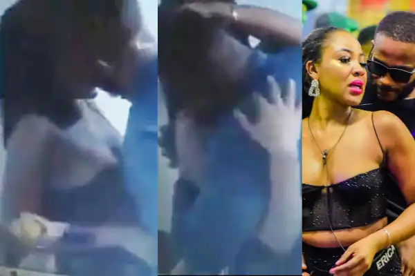 #BBNaija: Watch How Kiddwaya Kissed Erica Passionately After She Made Him Dep. HOH On Monday Night (Video)