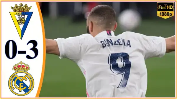 Cádiz vs Real Madrid 0 - 3 (LA Liga  Goals & Highlights 2021)