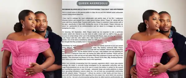 “I Was Beaten To A Stupor”- Lady Accuses Yhemolee’s Wife, Friends Of Brutal Assault