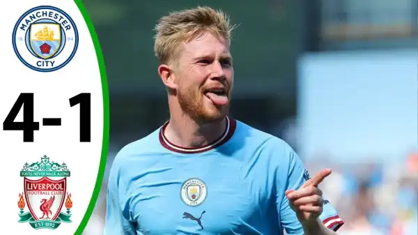 Manchester City vs Liverpool 4 - 1 (Premier League Goals & Highlights)