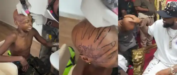Kolu Tattoos Spot Davido Touched on His Head During Carter Efe’s Livestream