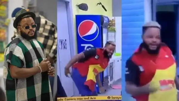 #BBNaija: “Who deyyyyyyy” – Watch Whitemoney’s humourous reaction after his team won the Airtel task