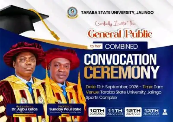 TASU announces Combined Convocation, Issues notice to Graduating Sets