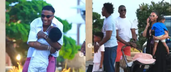 Fans Gush Over Wizkid’s Heartwarming Father’s Day Photos With Family