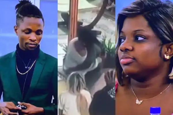 #BBNaija: Watch Laycon Massage Dorathy’s Big Behind (video)