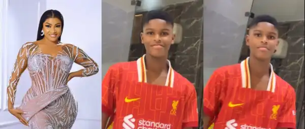 “My Everything”- Angela Okorie Gushes Over Son