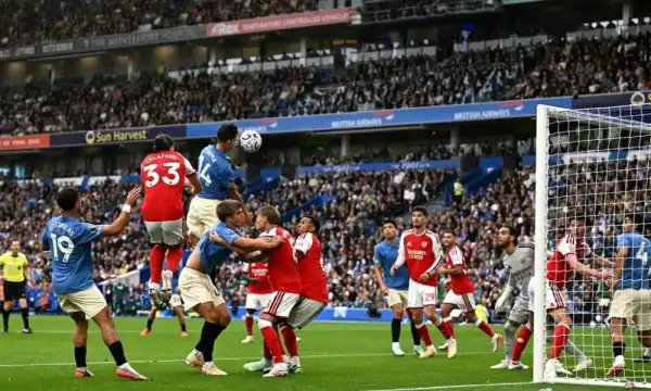 EPL table: Arsenal drop to second place after 3-0 defeat to Brighton