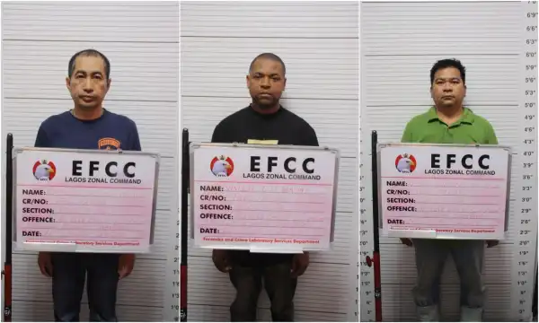 EFCC arraigns vessel, three suspects over theft of 25m litres of petrol in Lagos