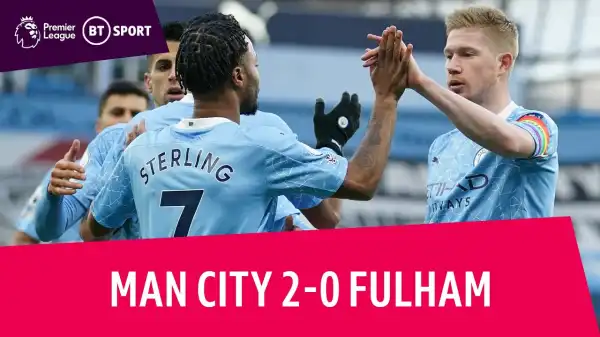 Manchester City vs Fulham 2 - 0 (EPL Goals & Highlights)