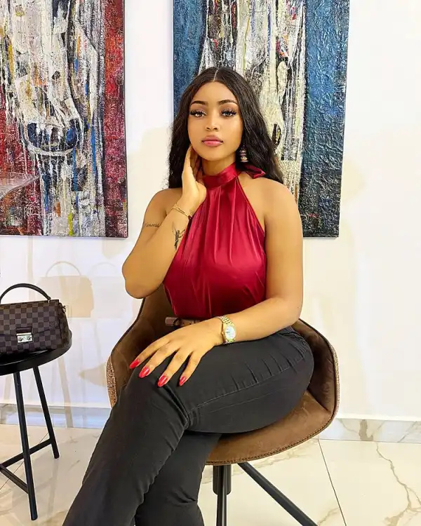 Regina Daniels joyfully welcomes late Jnr Pope’s wife to sons’ birthday