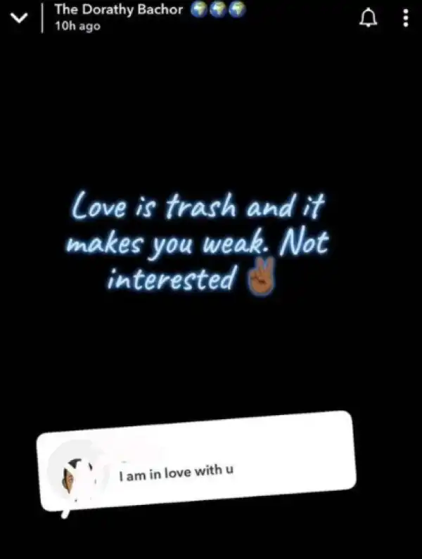 Dorathy Bachor Clears The Air On Why She Is Single – See What She Said