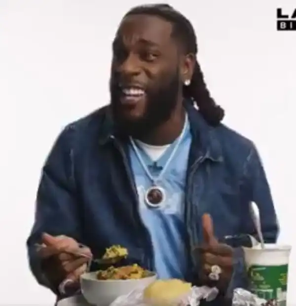 Burna Boy Rejects Cauliflower Cheese, Requests For Garri And Egusi (Video)