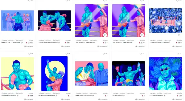 Mike Tyson’s ear-biting tokens, the NFT that makes you a TV star, and more…