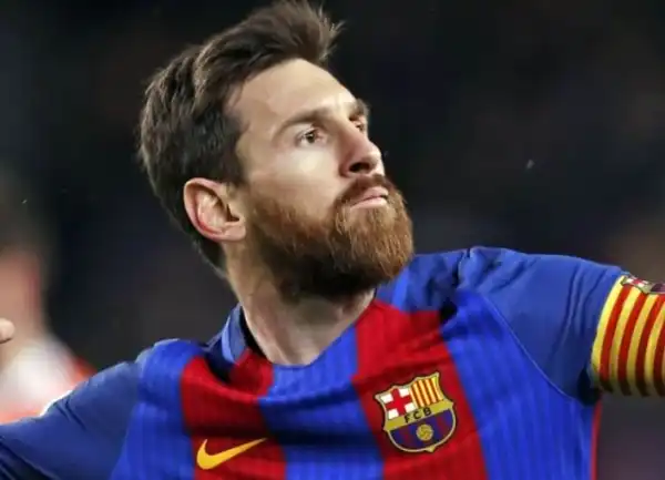 BREAKING: Messi Returns To Barcelona Training Ground (See Photos)