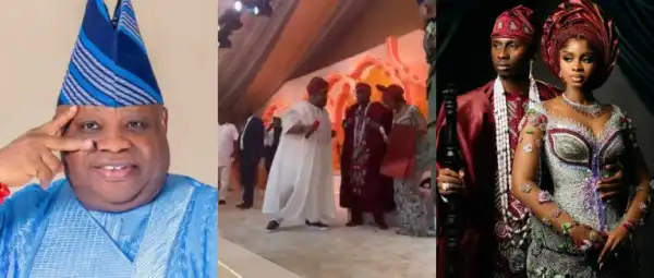 Governor Adeleke Performs at Priscilla Ojo and Juma Jux’s Lavish Ceremony
