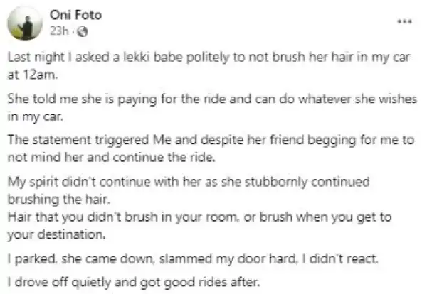 Taxi Driver Narrates How He Made A 