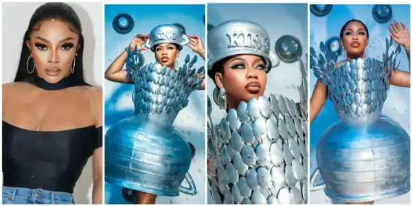 Only You Can Wear A Pot – Toke Makinwa Hails Toyin Lawani’s Spectacular Birthday Shoot Photos