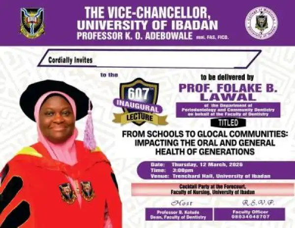 UI College of Medicine announces 607th inaugural lecture