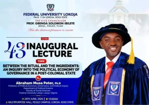 FULOKOJA announces 43rd Inaugural Lecture