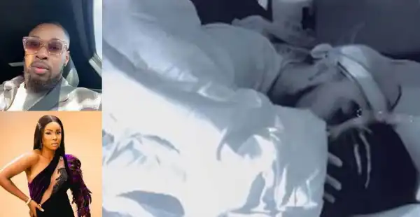 BBNaija: Bella And Sheggz Kiss Under The Duvet (Video)