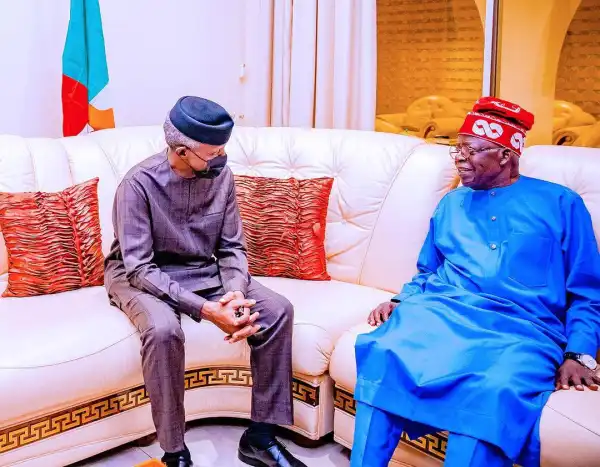 Bola Tinubu Visits VP Yemi Osinbajo In Abuja (Pictures)