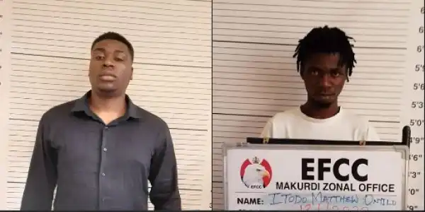 Two Yahoo Boys Bag Two Years Jail Term in Makurdi (Photo)
