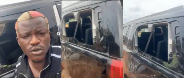 “My Bulletproof Chevrolet From America”- Portable Laments As Area Boy Destroys His Car