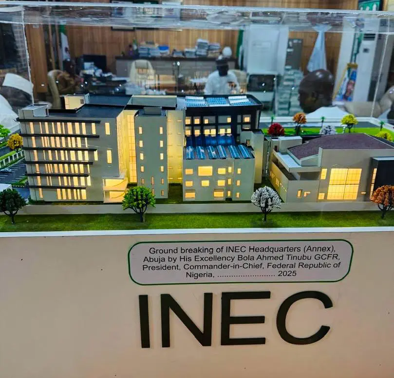 Yakubu hails Tinubu, Wike over construction of new INEC headquarters