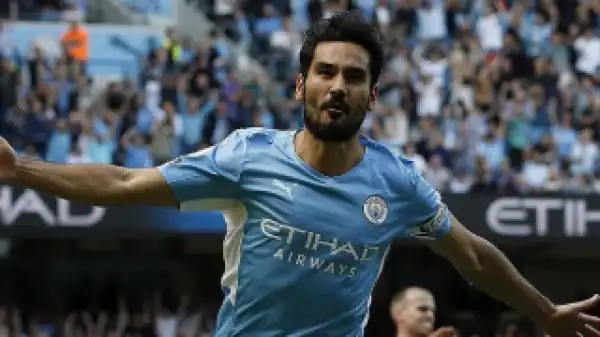 Man City midfielder Gundogan grabs Prem record