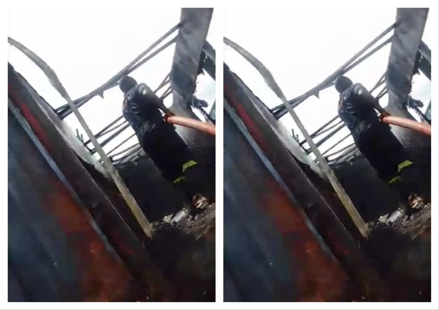 Fire razes truck at Ibadan workshop