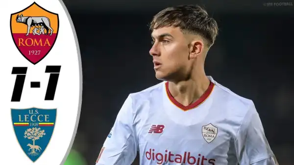 Roma vs Lecce 1 - 1 (Serie A 2023 Goals & Highlights)