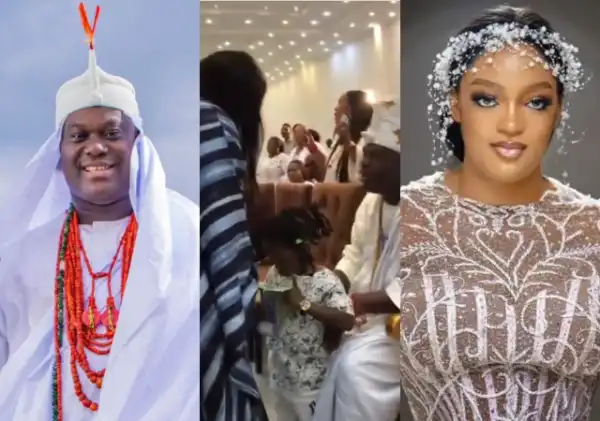 Ooni Of Ife Reunites With Ex-Wife Prophetess Naomi And Their Son At Event