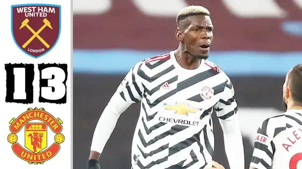 West Ham vs Manchester United 1 - 3 (EPL Goals & Highlights)