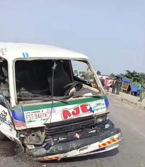 Truck driver arrested after colliding with bus in Lagos