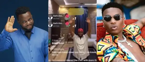 Sabinus Bows To Pressure, Kneels For Wizkid FC Over Misunderstood Comment